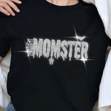 Momster Rhinestone Halloween T-Shirt
