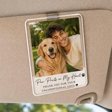 Custom Acrylic Car Visor Clip with Photo | Drive Safe Gift