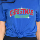 Christmas Vibes Rhinestone Christmas T-Shirt