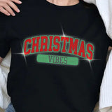 Christmas Vibes Rhinestone Christmas T-Shirt