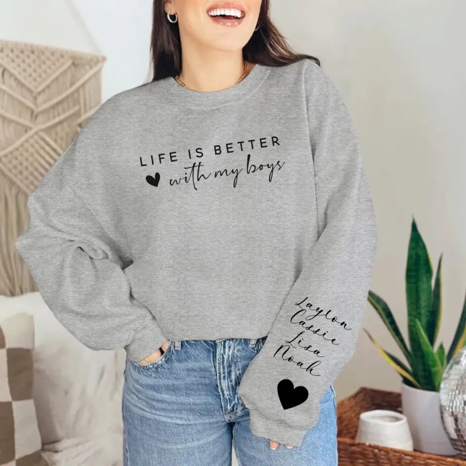 Comfort Colors Mama Embroidered Camo Applique Sweatshirt