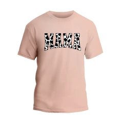 Mama Cowhide Pattern T-Shirt