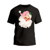 Pink Hat Santa T-Shirt