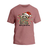 Christmas Lights Raccoon T-Shirt