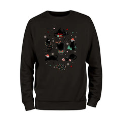 Black Cats Christmas Sweatshirt