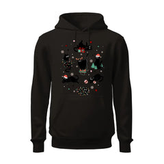 Black Cats Christmas Hoodie