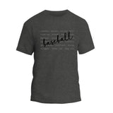 Baseball Typography Words T-Shirt