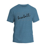 Baseball Typography Words T-Shirt