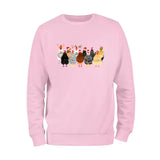 Сute Christmas Chickens Sweatshirt