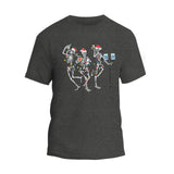 Christmas Skeleton Dancing Nurse T-Shirt