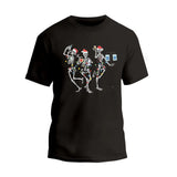 Christmas Skeleton Dancing Nurse T-Shirt