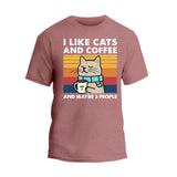 I Like Cats and Coffee T-Shirt