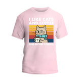 I Like Cats and Coffee T-Shirt