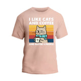 I Like Cats and Coffee T-Shirt