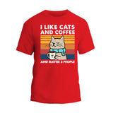 I Like Cats and Coffee T-Shirt