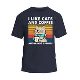 I Like Cats and Coffee T-Shirt