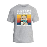 I Like Cats and Coffee T-Shirt