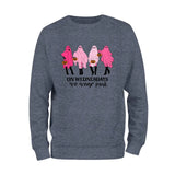 On Wednesday We Wear Pink Ghost Sweatshirt