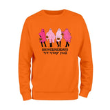 On Wednesday We Wear Pink Ghost Sweatshirt