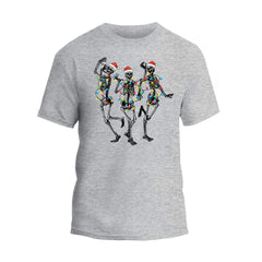 Camiseta de esqueleto bailando