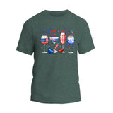 Happy 4th July Wine Glasses T-Shirt