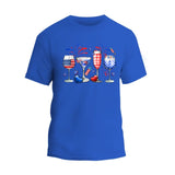 Happy 4th July Wine Glasses T-Shirt