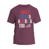 Love Jesus America T-Shirt