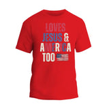 Love Jesus America T-Shirt