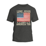 Love Jesus and America Too T-Shirt