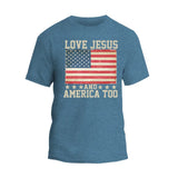 Love Jesus and America Too T-Shirt