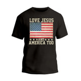 Love Jesus and America Too T-Shirt