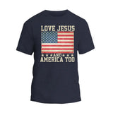 Love Jesus and America Too T-Shirt