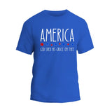 America God Shed His Grace on Thee 4th of July T-Shirt