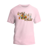 Thankful,Grateful,Blessed with Turkey T-Shirt