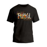 Thankful,Grateful,Blessed with Turkey T-Shirt