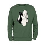 Black Cat and Ghost Sweatshirt