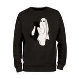 Black Cat and Ghost Sweatshirt