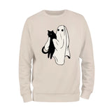 Black Cat and Ghost Sweatshirt