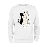 Black Cat and Ghost Sweatshirt