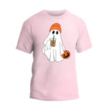 Cute Ghost Drinking Coffee Shirt