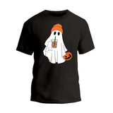 Cute Ghost Drinking Coffee Shirt