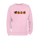 Halloween Cats and Pumpkins Sweatshirt