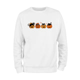 Halloween Cats and Pumpkins Sweatshirt