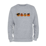 Halloween Cats and Pumpkins Sweatshirt