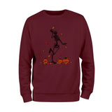 Dancing Skeleton with Pumpkins Sweatshirt