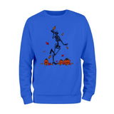 Dancing Skeleton with Pumpkins Sweatshirt