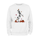 Dancing Skeleton with Pumpkins Sweatshirt