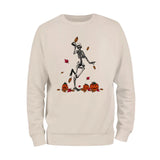 Dancing Skeleton with Pumpkins Sweatshirt