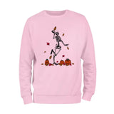 Dancing Skeleton with Pumpkins Sweatshirt