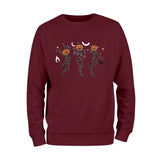 Dancing Pumpkin Head Skeleton Sweatshirt